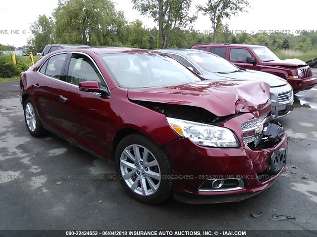 1G11H5SA9DF264751 - 2013 CHEVROLET MALIBU LTZ RED photo 1