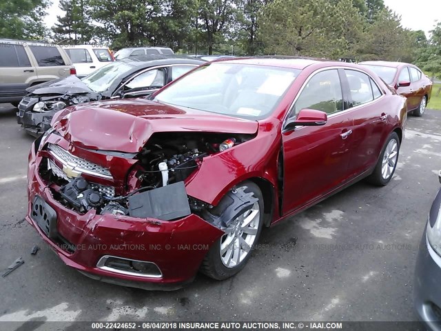 1G11H5SA9DF264751 - 2013 CHEVROLET MALIBU LTZ RED photo 2