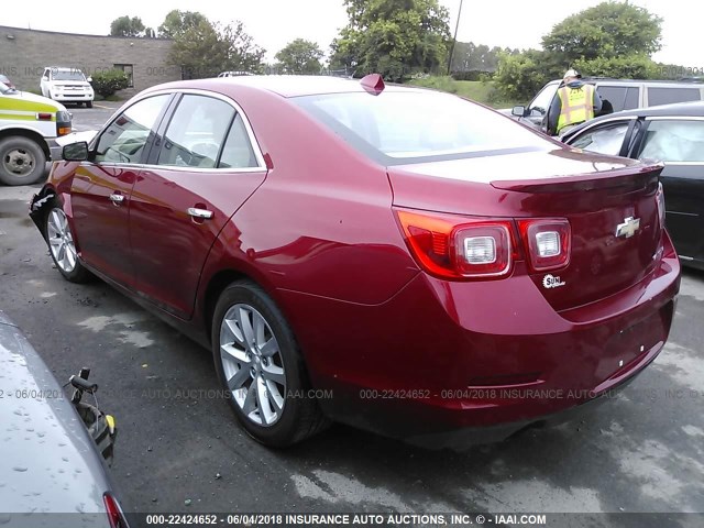 1G11H5SA9DF264751 - 2013 CHEVROLET MALIBU LTZ RED photo 3
