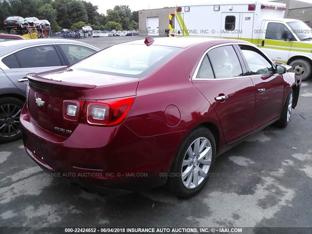 1G11H5SA9DF264751 - 2013 CHEVROLET MALIBU LTZ RED photo 4