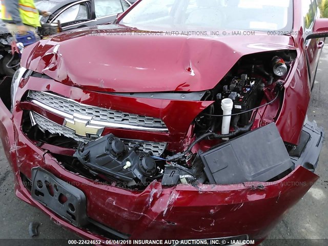 1G11H5SA9DF264751 - 2013 CHEVROLET MALIBU LTZ RED photo 6