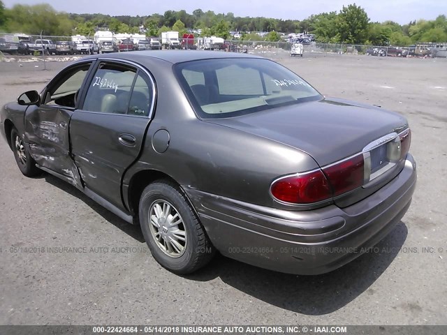 1G4HP52K13U137967 - 2003 BUICK LESABRE CUSTOM GRAY photo 3