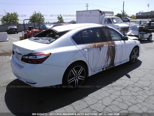1HGCR2F61GA225351 - 2016 HONDA ACCORD SPORT 白色 照片 4