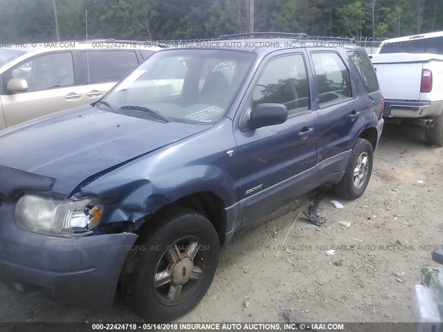 1FMYU01141KB04877 - 2001 FORD ESCAPE XLS BLUE photo 6