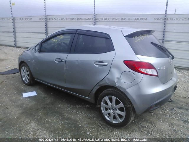 JM1DE1LY6D0161470 - 2013 MAZDA MAZDA2 GRAY photo 3