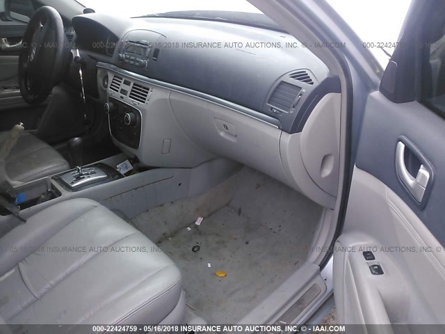 5NPEU46F96H145398 - 2006 HYUNDAI SONATA GLS/LX SILVER photo 5