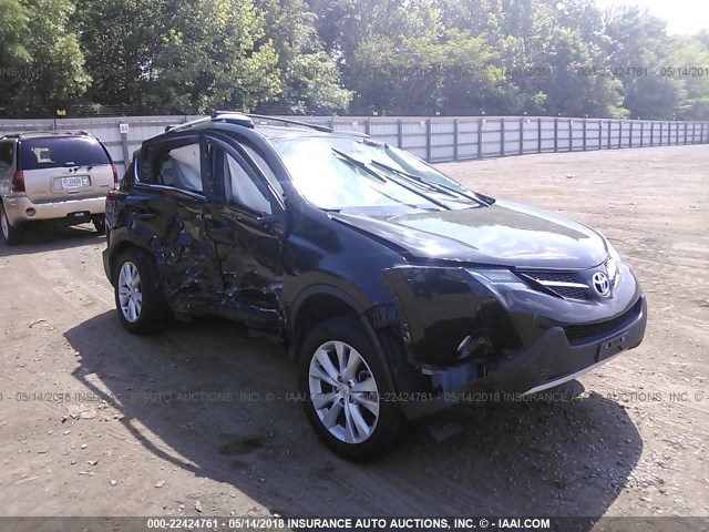 2T3DFREVXDW108572 - 2013 TOYOTA RAV4 LIMITED BLACK photo 1