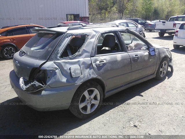 JF1GG67656H817035 - 2006 SUBARU IMPREZA 2.5I SPORTS WAGON GRAY photo 4