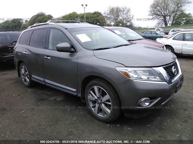 5N1AR2MM1DC608130 - 2013 NISSAN PATHFINDER S/SV/SL/PLATINUM 灰色 照片 1