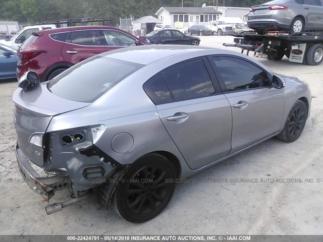 JM1BL1S50A1229109 - 2010 MAZDA 3 S SILVER photo 4