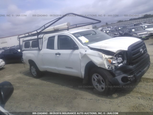 5TFRM5F18CX042047 - 2012 TOYOTA TUNDRA DOUBLE CAB SR5 WHITE photo 1
