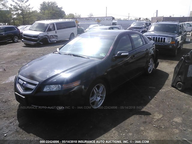 19UUA66257A026741 - 2007 ACURA TL BLACK photo 2