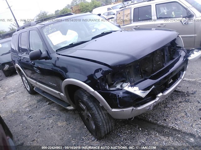 1FMDU74E55UB23129 - 2005 FORD EXPLORER EDDIE BAUER BLACK photo 1