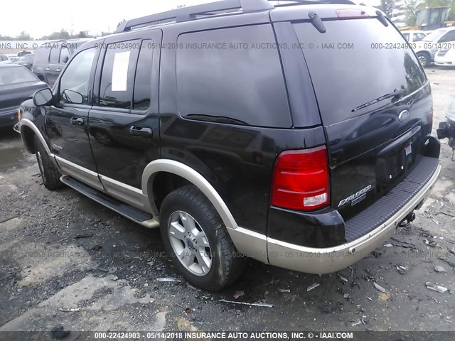 1FMDU74E55UB23129 - 2005 FORD EXPLORER EDDIE BAUER BLACK photo 3