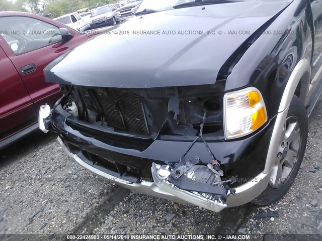 1FMDU74E55UB23129 - 2005 FORD EXPLORER EDDIE BAUER BLACK photo 6