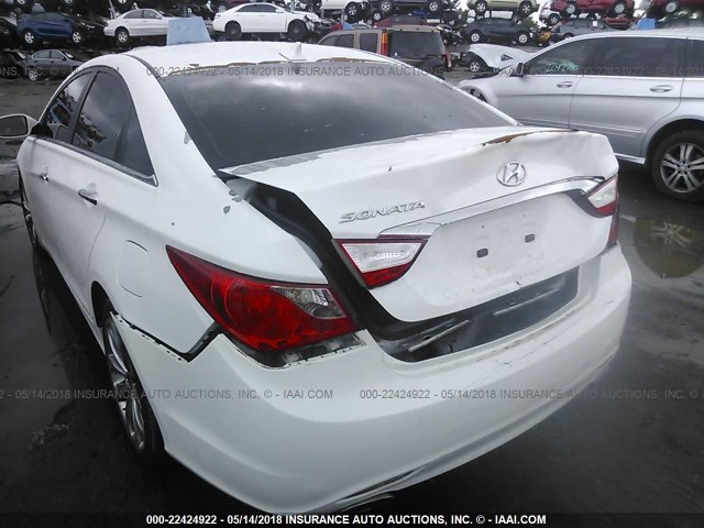 5NPEC4AC7BH044306 - 2011 HYUNDAI SONATA SE/LIMITED WHITE photo 6