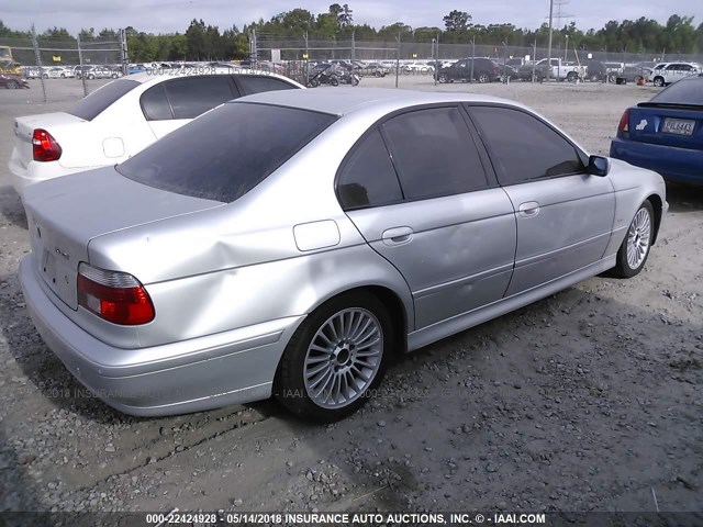 WBADN63491GM73356 - 2001 BMW 540 I AUTOMATIC SILVER photo 4