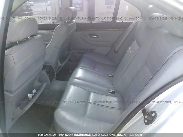 WBADN63491GM73356 - 2001 BMW 540 I AUTOMATIC SILVER photo 8