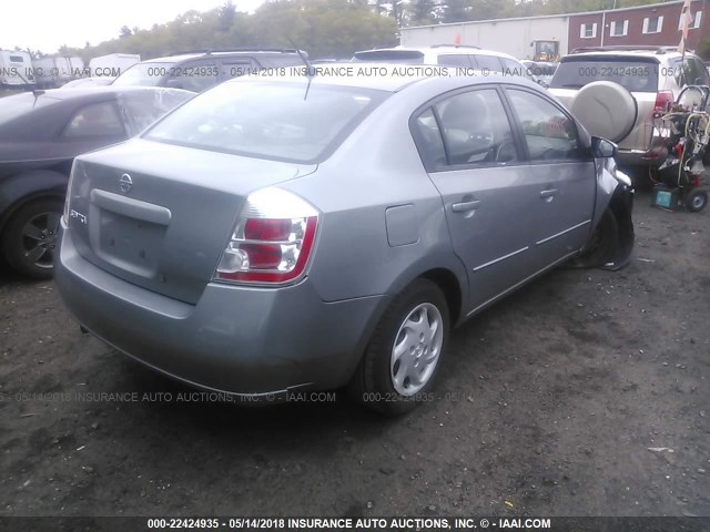 3N1AB61E98L606765 - 2008 NISSAN SENTRA 2.0/2.0S/2.0SL GRAY photo 4