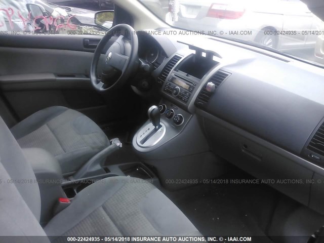 3N1AB61E98L606765 - 2008 NISSAN SENTRA 2.0/2.0S/2.0SL GRAY photo 5