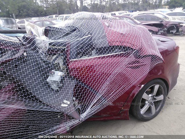 JTHBK262X72055642 - 2007 LEXUS IS 250 RED photo 8