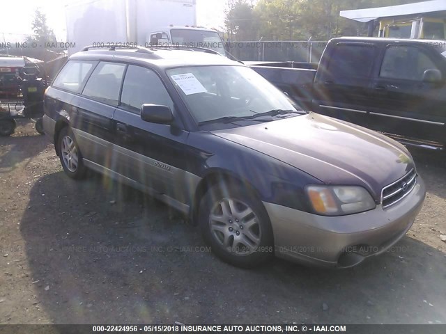 4S3BH675X17636729 - 2001 SUBARU LEGACY OUTBACK AWP 蓝色 照片 1