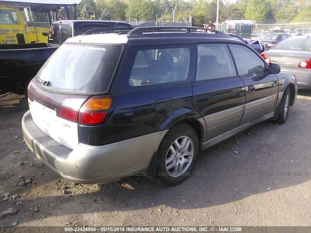4S3BH675X17636729 - 2001 SUBARU LEGACY OUTBACK AWP 蓝色 照片 4