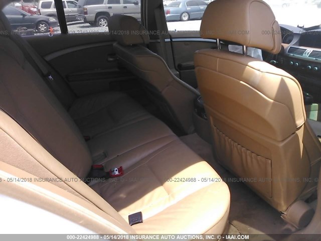 WBAHL835X7DT09460 - 2007 BMW 750 I WHITE photo 8