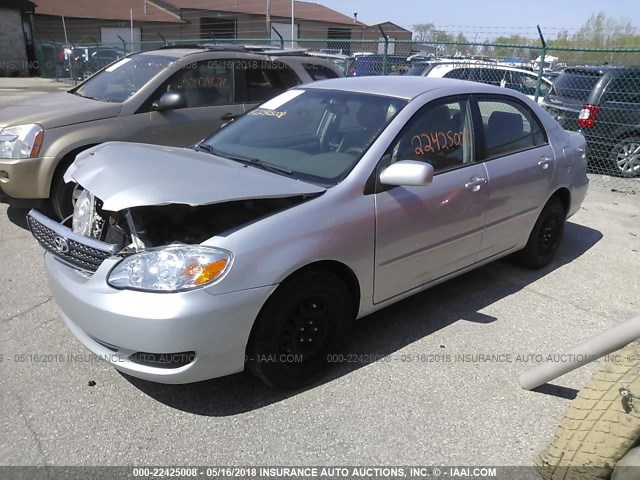 JTDBR32EX60081008 - 2006 TOYOTA COROLLA CE/LE SILVER photo 2