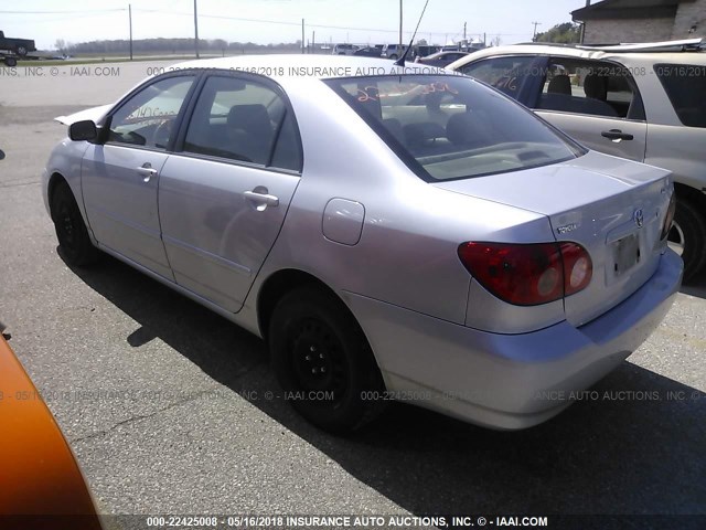 JTDBR32EX60081008 - 2006 TOYOTA COROLLA CE/LE SILVER photo 3