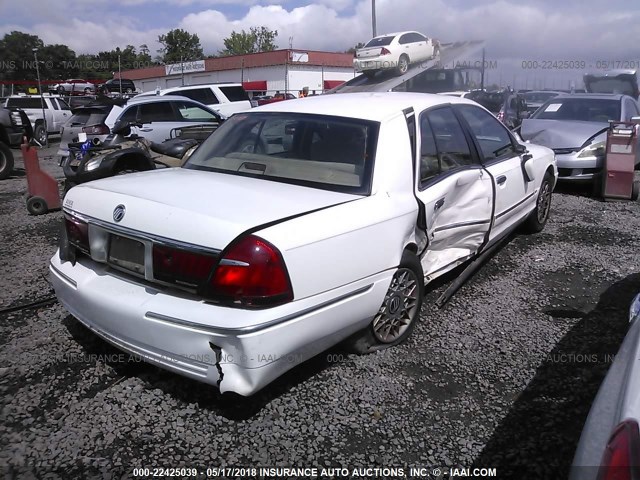 2MEFM74W72X650310 - 2002 MERCURY GRAND MARQUIS GS WHITE photo 4