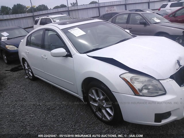 1N4BA41E17C834218 - 2007 NISSAN MAXIMA SE/SL WHITE photo 1