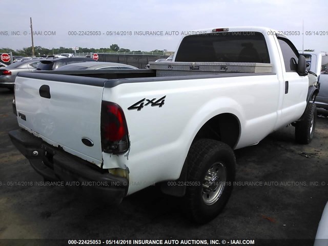 1FTSF31L6YEA35352 - 2000 FORD F350 SRW SUPER DUTY WHITE photo 4