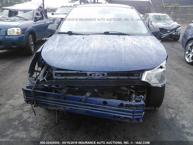 1FAHP35N58W254547 - 2008 FORD FOCUS SE/SEL/SES BLUE photo 6