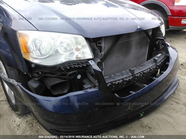 2C4RDGBG6DR762713 - 2013 DODGE GRAND CARAVAN SE BLUE photo 6