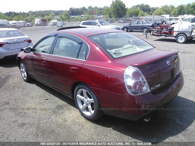 1N4BL11D25C180505 - 2005 NISSAN ALTIMA SE/SL/SE-R RED photo 3