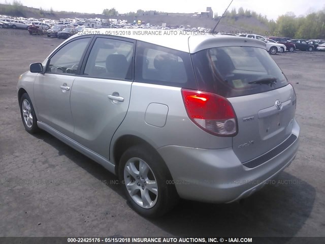 2T1LR32E14C191100 - 2004 TOYOTA COROLLA MATRIX XR SILVER photo 3