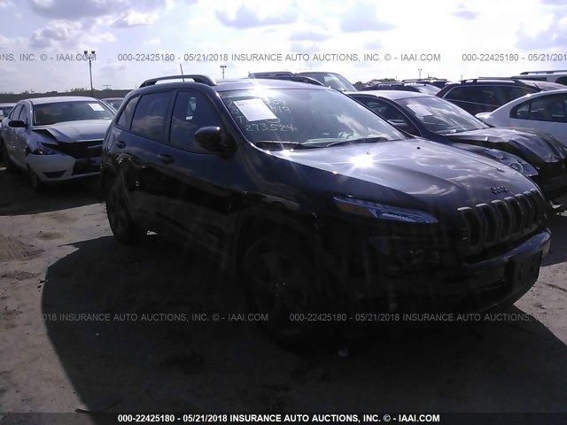 1C4PJLCB3GW293524 - 2016 JEEP CHEROKEE LATITUDE BLACK photo 1