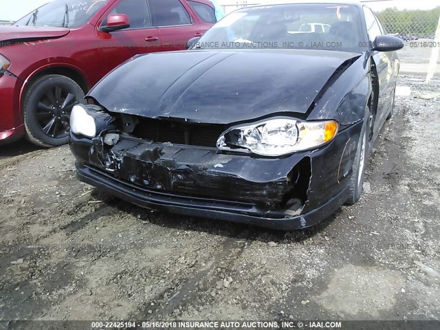 2G1WX15K229358370 - 2002 CHEVROLET MONTE CARLO SS შავი ფოტო 6