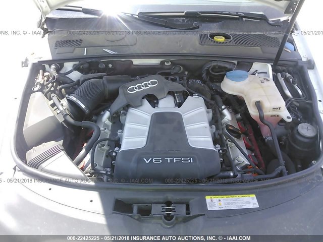 WAUKGAFB0BN064366 - 2011 AUDI A6 PRESTIGE თეთრი ფოტო 10