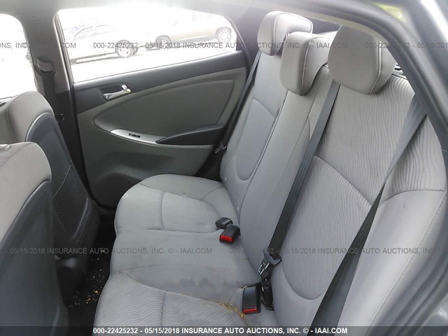 KMHCU4AEXEU748351 - 2014 HYUNDAI ACCENT GLS/SE GRAY photo 8