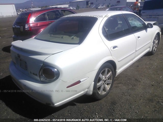 JN1DA31A43T401225 - 2003 NISSAN MAXIMA GLE/SE WHITE photo 4