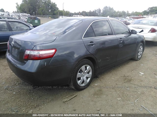 4T1BE46K08U224850 - 2008 TOYOTA CAMRY CE/LE/XLE/SE GRAY photo 4