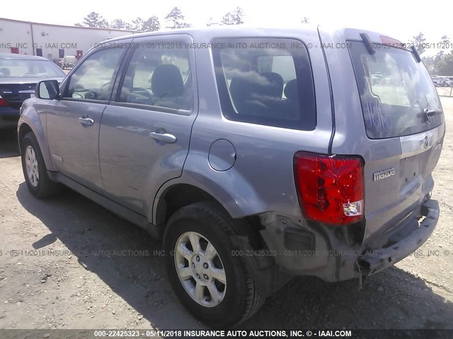 4F2CZ02Z58KM31710 - 2008 MAZDA TRIBUTE I GRAY photo 3