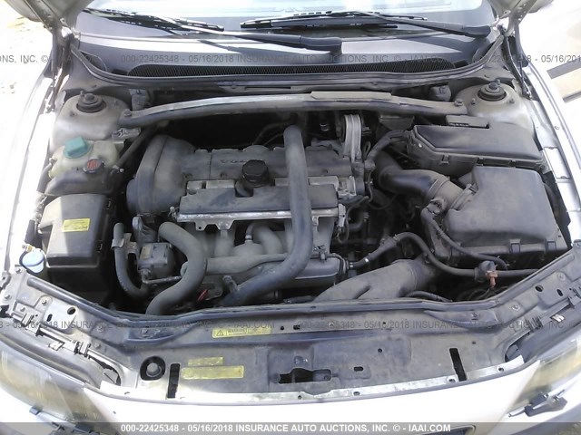 YV1RS59VX42337728 - 2004 VOLVO S60 2.5T SILVER photo 10