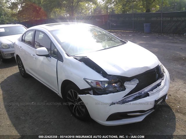 19XFB2F85DE233916 - 2013 HONDA CIVIC EX WHITE photo 1