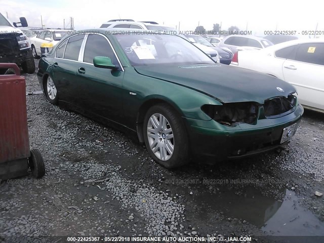WBAGL63482DP54909 - 2002 BMW 745 I GREEN photo 1