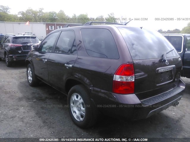 2HNYD18241H538663 - 2001 ACURA MDX MAROON photo 3