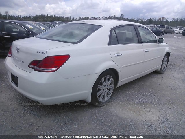 4T1BK3DBXAU359636 - 2010 TOYOTA AVALON XL/XLS/LIMITED WHITE photo 4