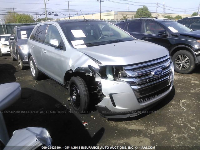 2FMDK4JCXDBC78836 - 2013 FORD EDGE SEL SILVER photo 1